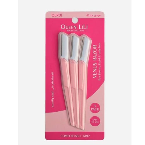 امواس حلاقه نسائيه للوجه والجسم من كوين لي لي - 3ش...