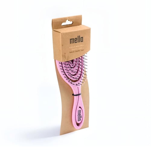 فرشاة شعر احترافية بيضاوية من ميلا - زهري