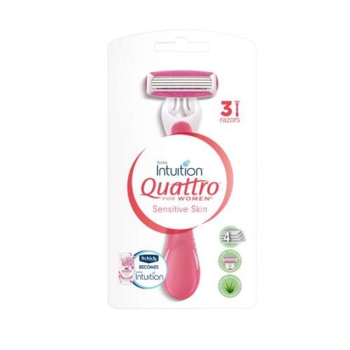 امواس حلاقه نسائيه للبشرة الحساسة من شيك - 3قطعة