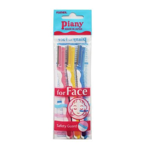 شفرات حلاقة لشعر الوجه متعددة اللوان من فيذر بياني...