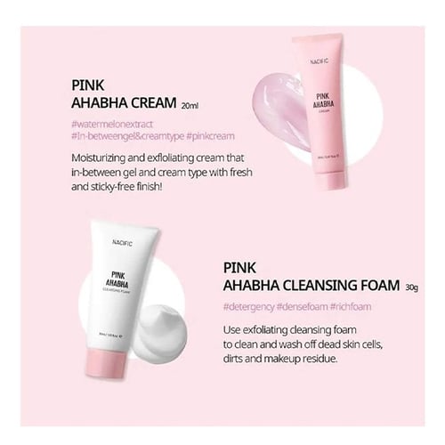 مجموعة التقشير الوردية للعناية بمشاكل البشرة من نا...