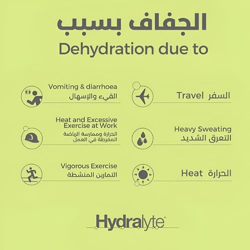 أقراص فوارة بالليمون لايم من هيدرالايت - 20 قرص