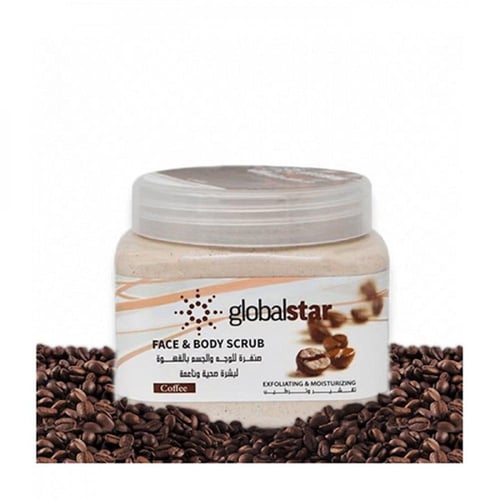 صنفره الوجة والجسم بالقهوة من جلوبال ستار - 500مل