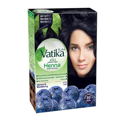 حناء صبغه شعر اسود مزرق 1.1 من فاتيكا - 60جرام