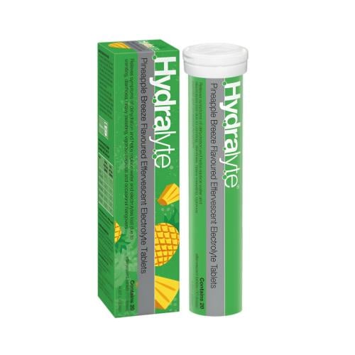 أقراص فوارة بنسيم الأناناس من هيدرالايت - 20 قرص