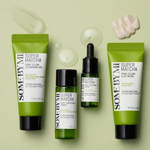 مجموعة العناية بالبشرة سوبر ماتشا للمسام من سوم با...