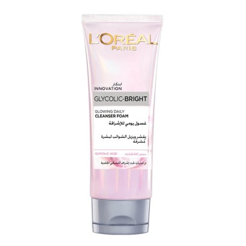 غسول رغوي للوجه بحمض الجليكوليك من لوريال - 100 مل