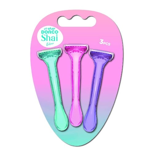 شفرات حلاقة للوجه شاي بيكيني من دوركو - 3قطعة