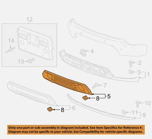 حشوة صدام امامي سييرا 2019-2021
