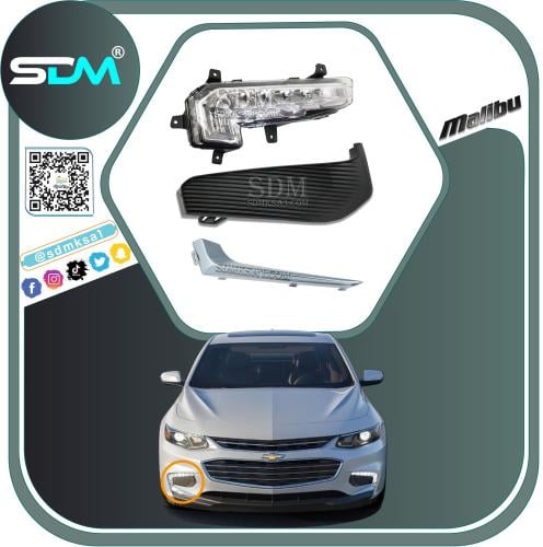 كشاف يسار مع الغطاء والنيكل ماليبو 2017-2018