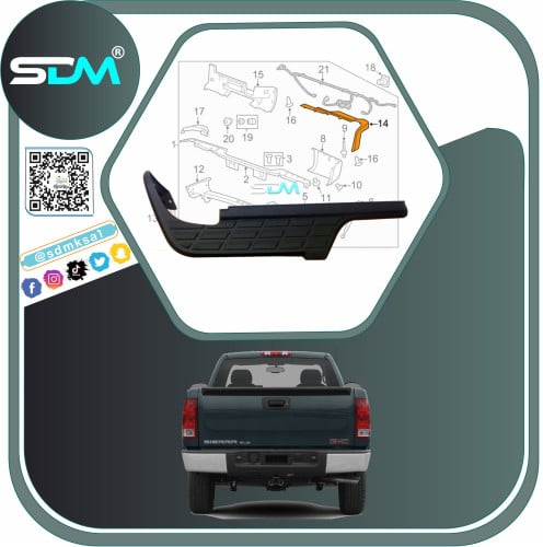 ربلة صدام خلفي سييرا 2007-2013 يسار فئة 1500