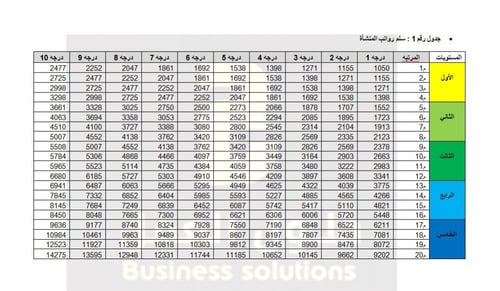 نموذج لائحة الرواتب والمزايا المالية