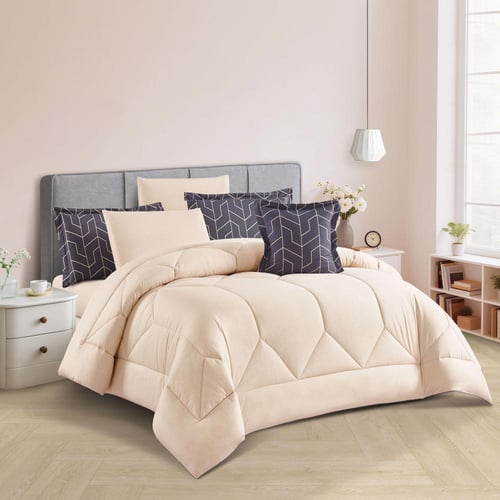 مفرش فلورا - قطن 100% - مزدوج 7 قطع