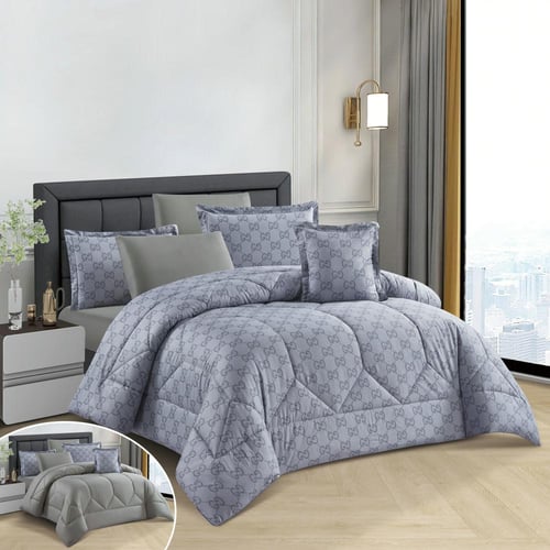 مفرش فلورا - قطن 100% - مزدوج 7 قطع