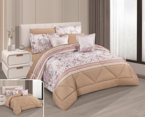 مفرش سيرين - صيفية مفرد ونص 5 قطع