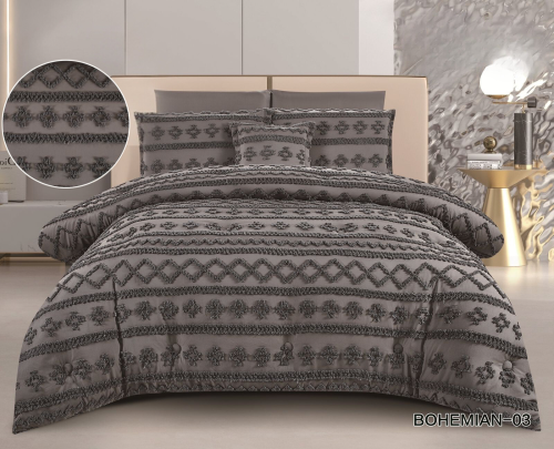 مفرش بوهيمي - صيفية مفرد ونص 5 قطع