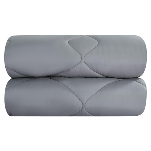 مفرش نسمه - صيفية مفرد ونص 4 قطع - رصاصي + سكري