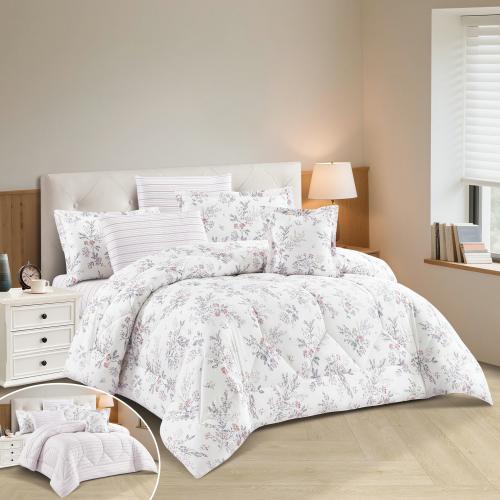 مفرش فلورا - قطن 100% - مزدوج 7 قطع