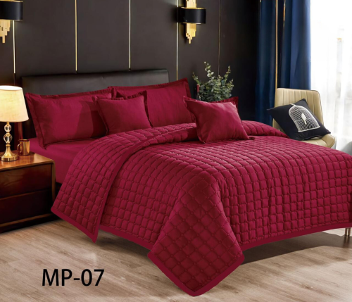 مفرش قطني - مزدوج صيفي 6 قطع