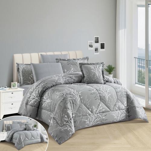 مفرش فلورا - قطن 100% - مزدوج 7 قطع