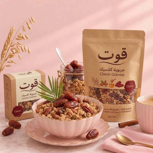 جرانولا بتمر العجوه