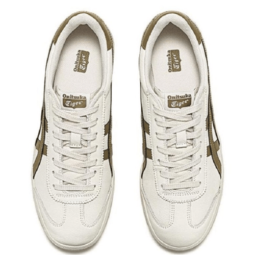 حذاء اونتسوكا تايجر توكتين باللونين الأبيض والزيتي