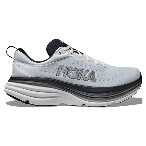 حذاء شبكي hoka bondi8 رمادي واسود للجنسين