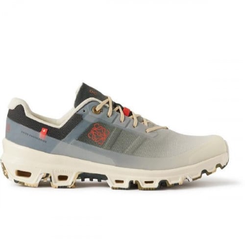 شوز لويفي كلاود فنتشر رانينج شبكي رمادي شعار احمر