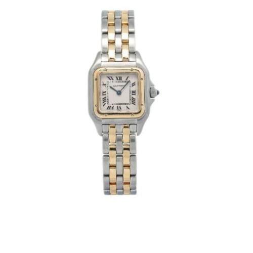 ساعة يد كارتيير تانك للسيدات جولد سيلفر