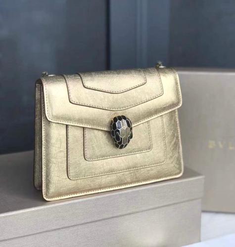 شنطة راقية بولغاري سيربنتي فوريفر جلدية ميتاليك جو...