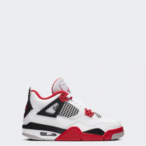 شوز اير جوردن 4 ريترو أحمر ناري أبيض أسود