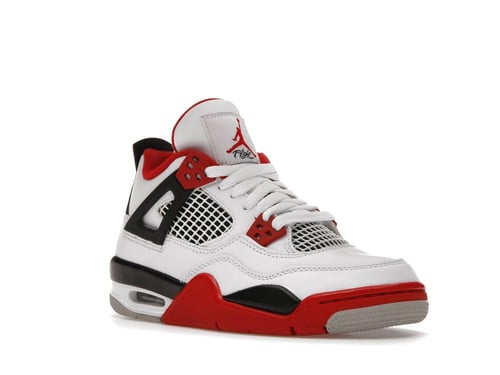 شوز اير جوردن 4 ريترو أحمر ناري أبيض أسود