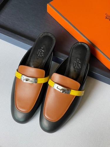 سليبر مغلق هيرميس أسود وعسلي