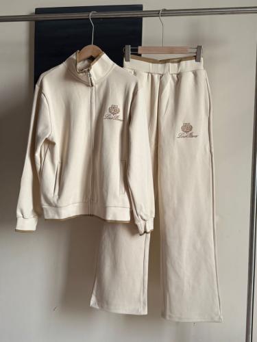 لوروبيانا سيت رياضي نسائي بنطال وجاكيت سحاب لون بي...