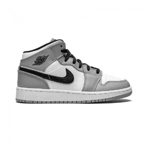 شوز نايك اير جوردن 1 ميد للأطفال رمادي أسود