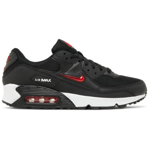 حذاء Nike Air Max 90 باللون الأسود والأحمر