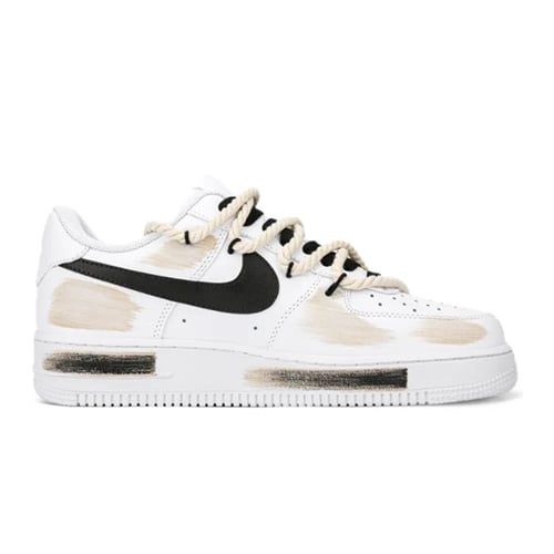 حذاء الجري نايكي ايرفورس 1 وايت لايت بيج للجنسين