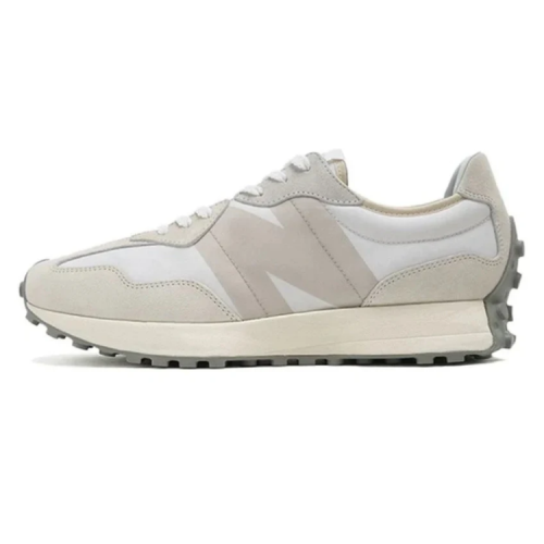 شوز نيو بالانس 327 رمادي فاتح جلدي فاخر