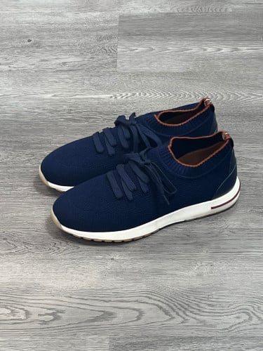 حذاء لورو بيانا رياضي كحلي قماش فاخر مريح