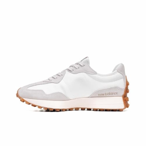 سنيكرز نيو بالانس 327 ابيض رمادي شعار N مميز