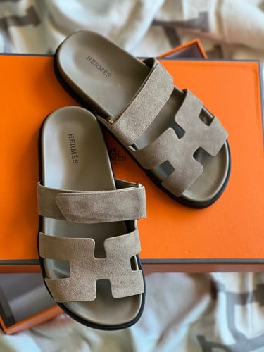 سليبر هرمز جلد فاخر مريح بيج لايت أحزمة مميزة