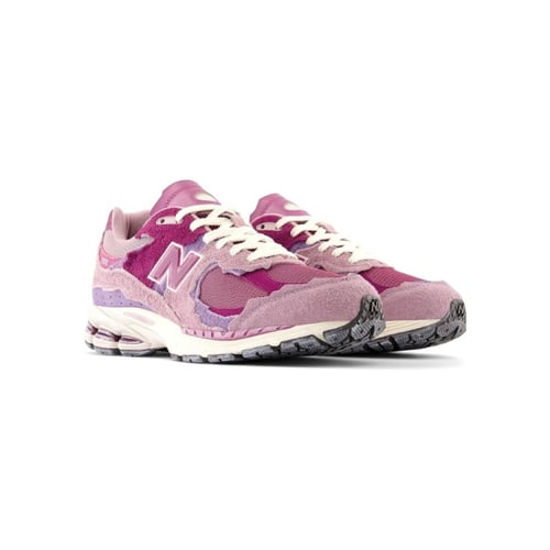سنيكرز نيو بالانس وردي بنفسجي شبكي جلدي شامواه