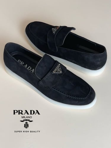 شوز برادا نسائي فلات شامواه اسود