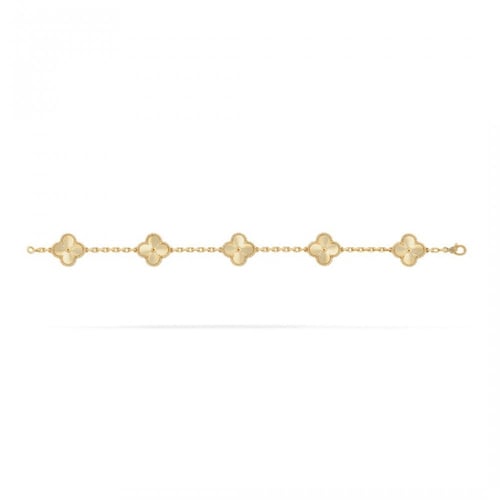 اسوارة فان كليف فينتاج ألامبرا 5 زخارف ذهبي