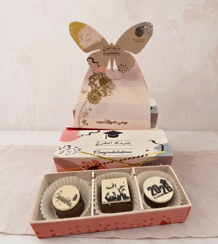 Mini chocolate pastry tray