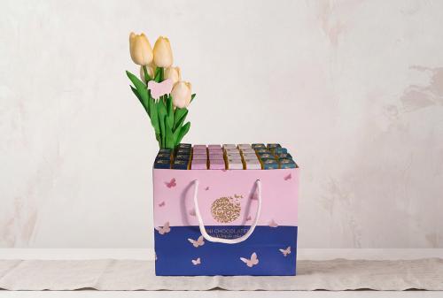 Eid Tulip Roses, 29 Chocolate Pieces