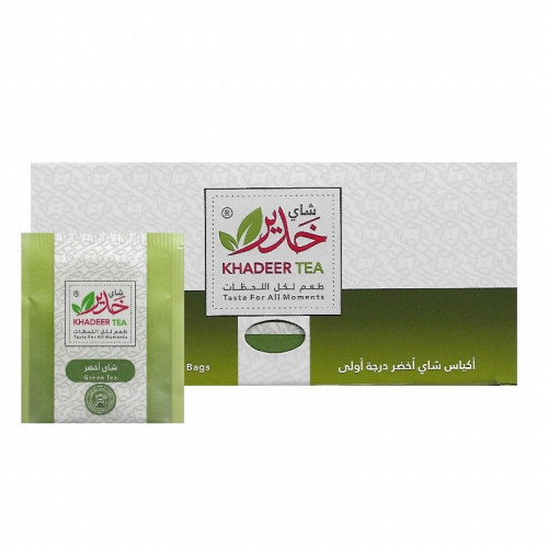 اظرف شاي اخضر 25 ظرف من خدير