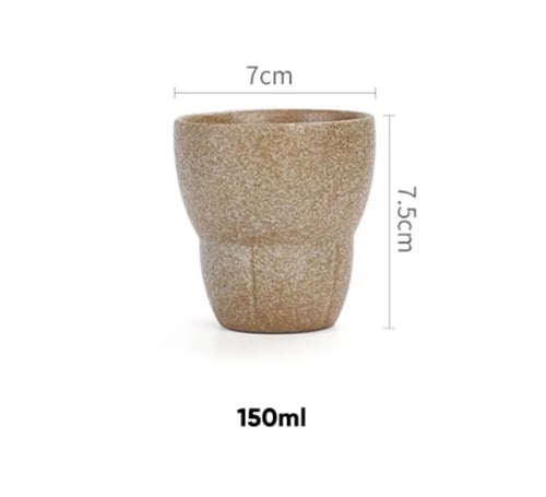 كوب فخاري مطفي - 150 مل | الوان متعددة