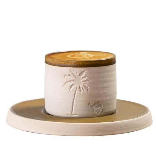 كوب قهوة الصحراء السيراميكي | Desert Palm Ceramic...