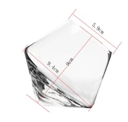 كوب القهوة المنحني زجاجي | Tilted Glass CUP